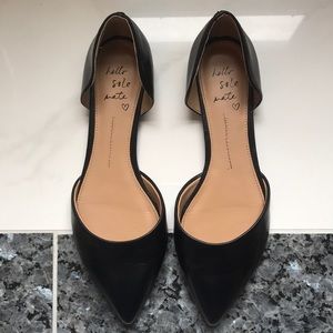 Banana Republic Black Leather Flats